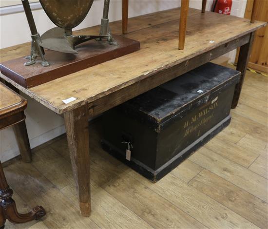 A French farmhouse table, W.188cm